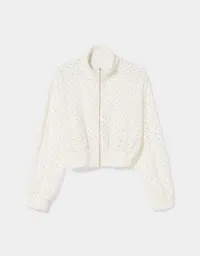 Jacke mit Schweizer Stickerei